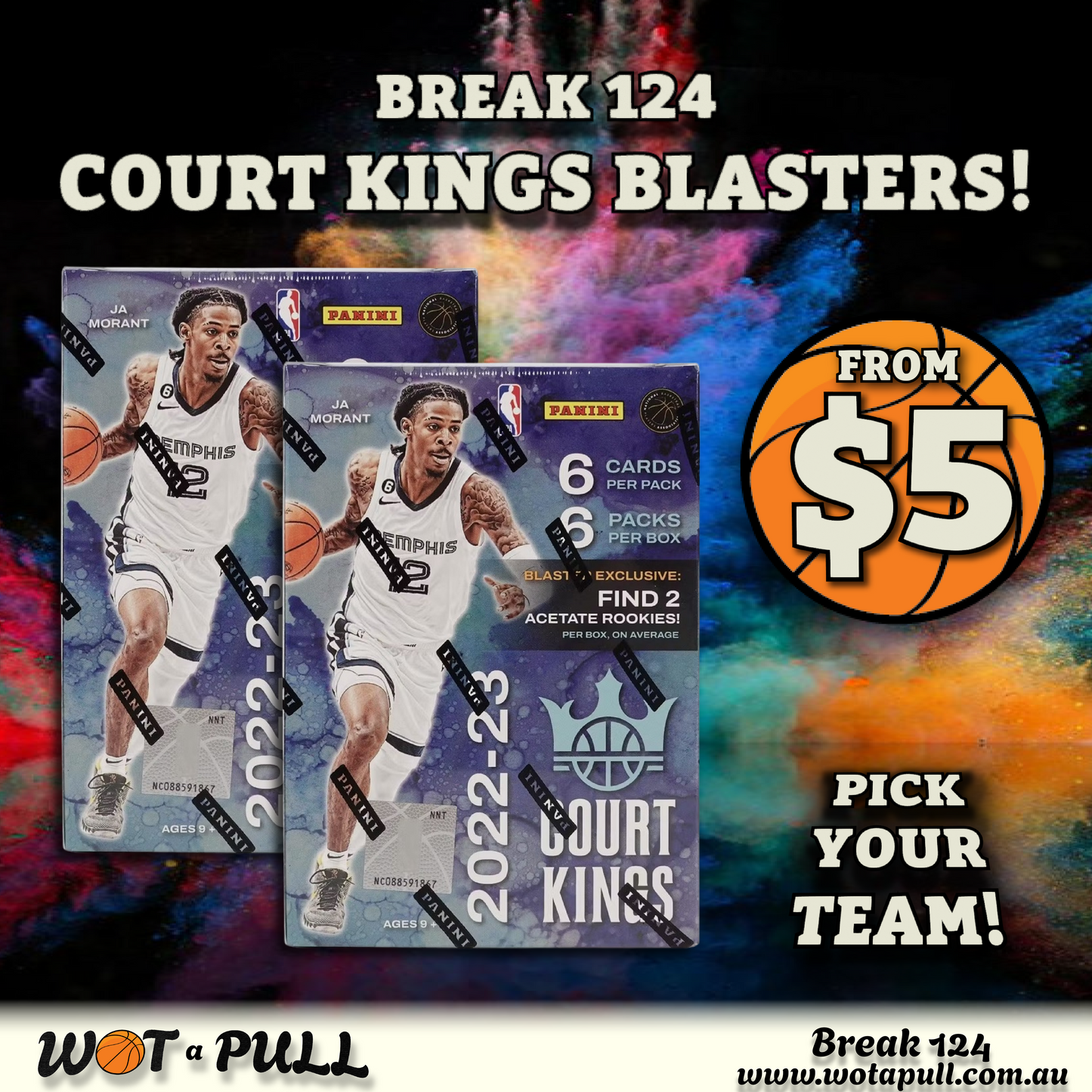BREAK #124 2022-23 COURT KINGS BLASTERS! BLANK SLATE CHASING!