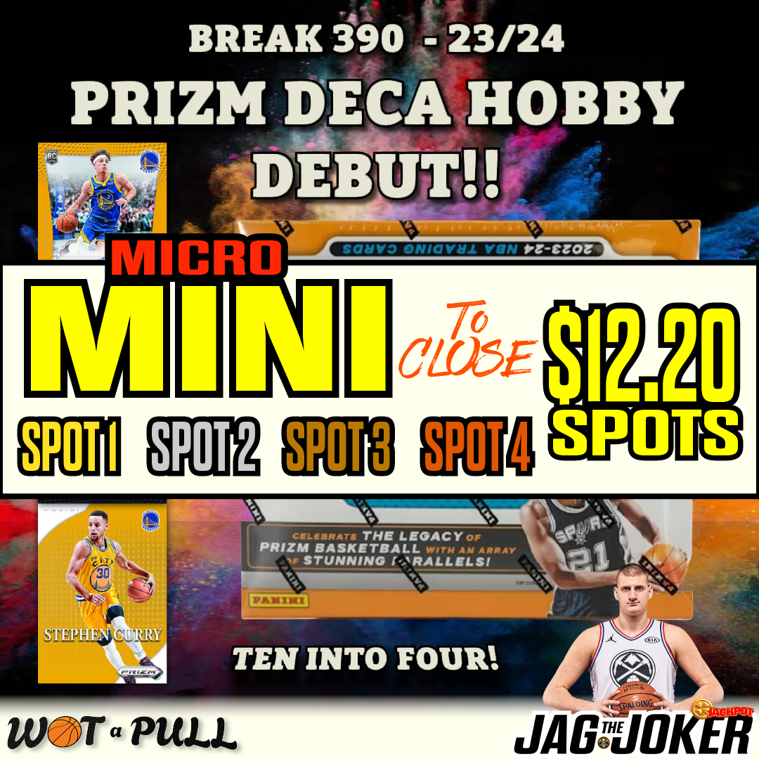 BREAK #390 - 2023-24 PRIZM DECA HOBBY DEBUT MICRO MINI!