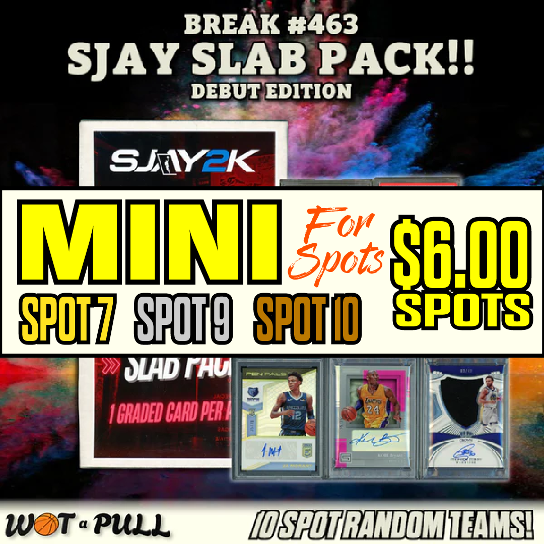 BREAK #463 - SJAY SLAB PACK 10 SPOTTER MINI FOR SPOTS!