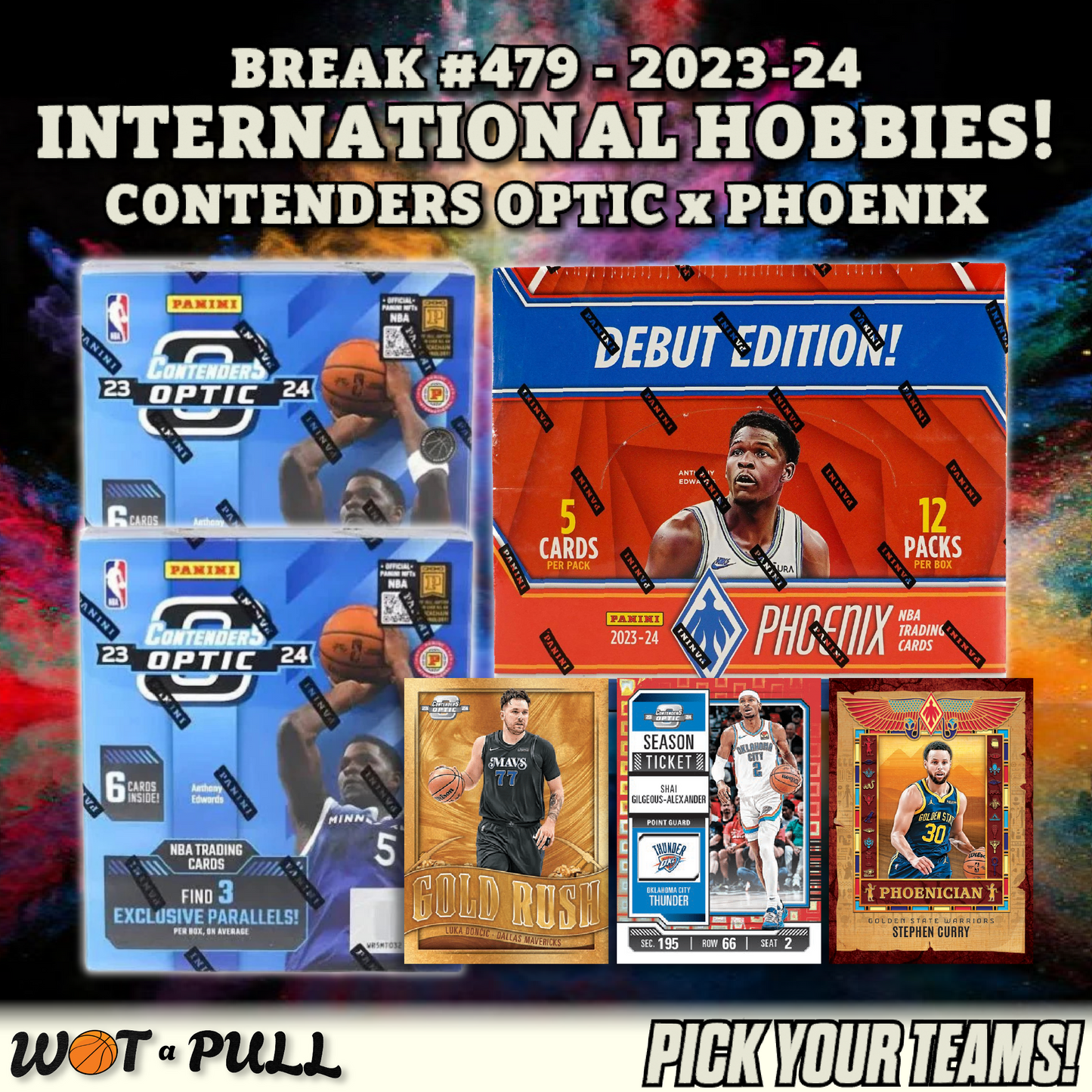 BREAK #479 - 2023-24 INTERNATIONAL HOBBIES! CONTENDERS OPTIC x PHOENIX