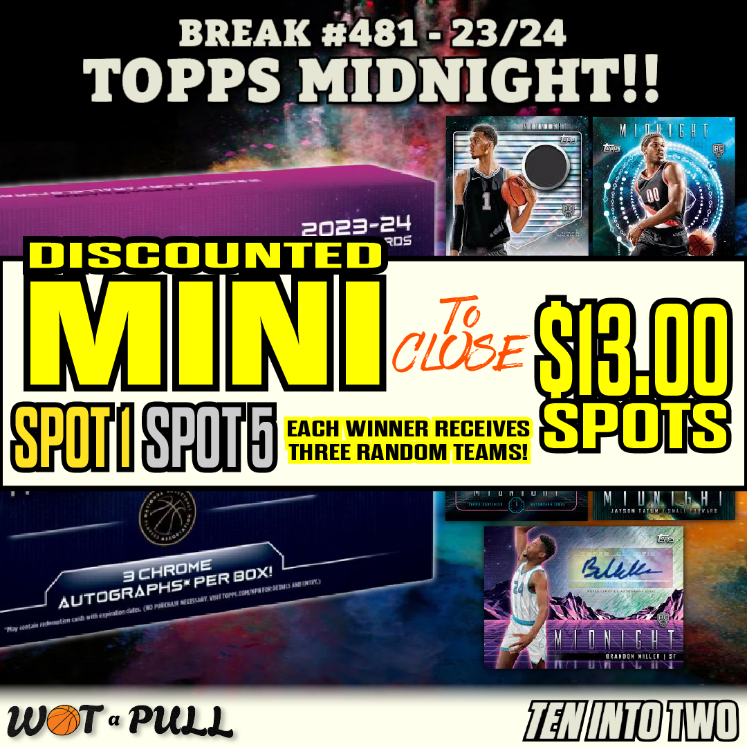 BREAK #481 - 2023-24 TOPPS MIDNIGHT HOBBY MINI FOR SPOTS!