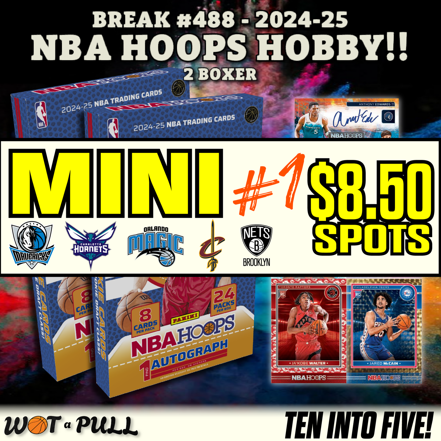 BREAK #488 - 2024-25 NBA HOOPS HOBBY 2 BOXER MINI 1!