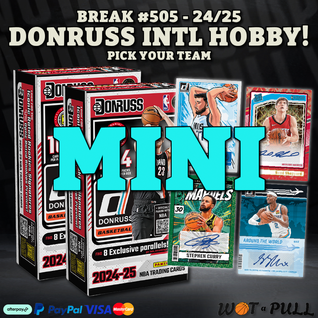 BREAK #505 - NEW 2024-25 DONRUSS INTL HOBBY CLOSING MINI!