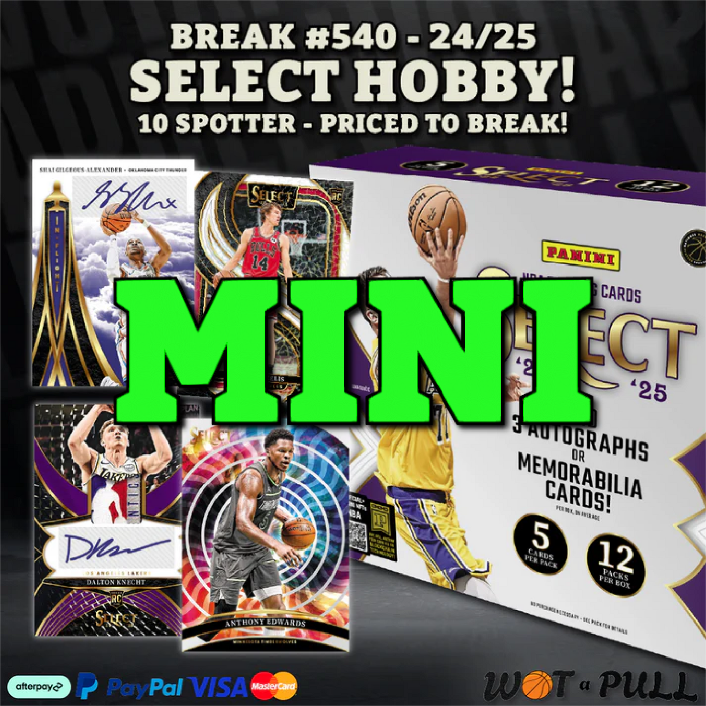 BREAK #540 - 2024-25 SELECT HOBBY! - 10 SPOTTER MINI #2