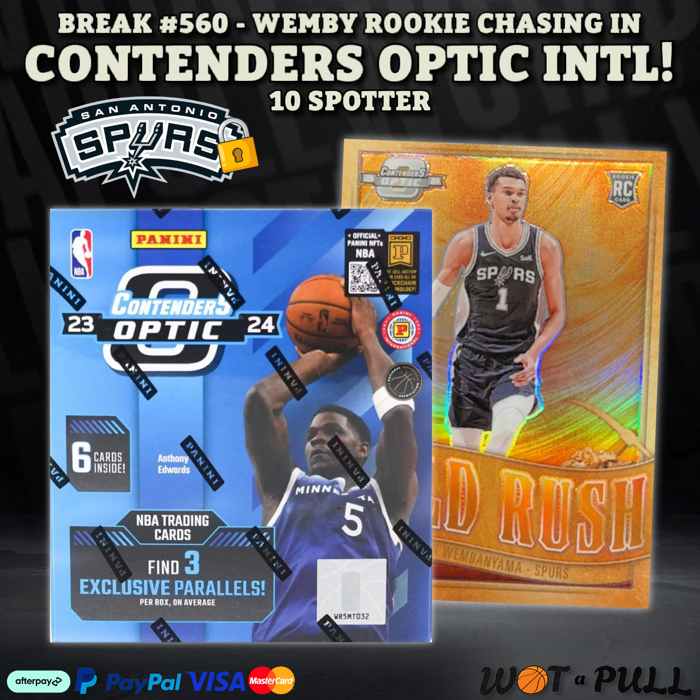 BREAK #560 - 2023-24 Contenders Optic International Hobby 10 Spotter!