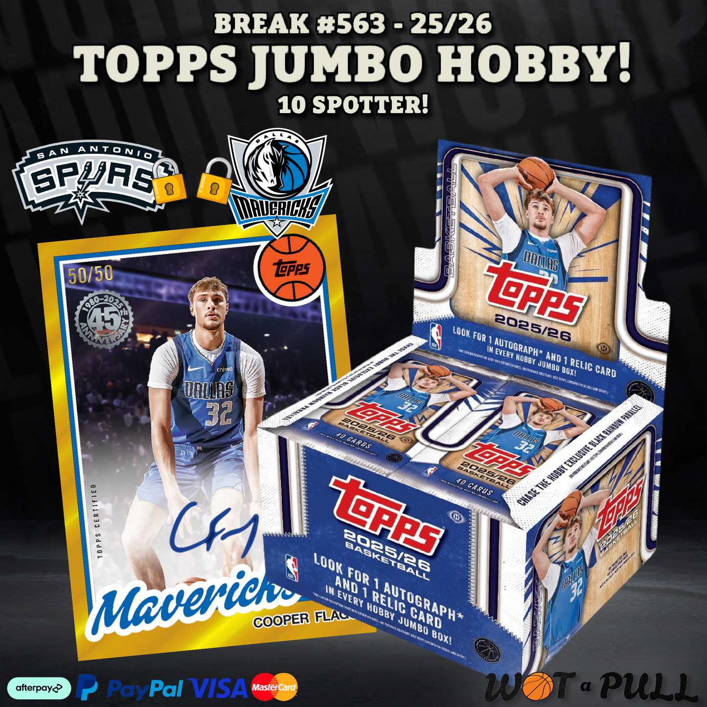 BREAK #563 - 2025-26 Topps Jumbo Hobby 10 Spotter!