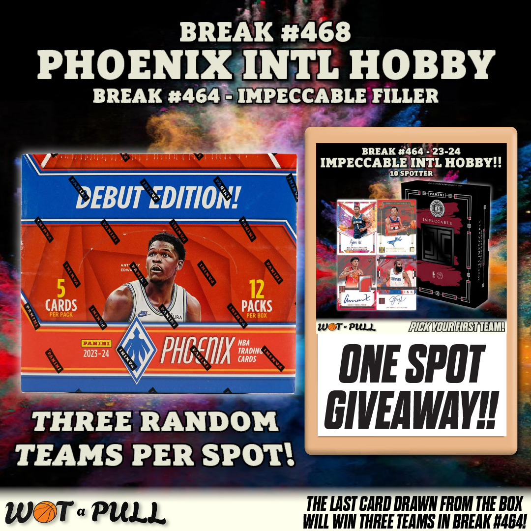 BREAK #468 - 2023-24 PHOENIX INTL HOBBY 10 SPOTTER & BREAK #464 FILLER!