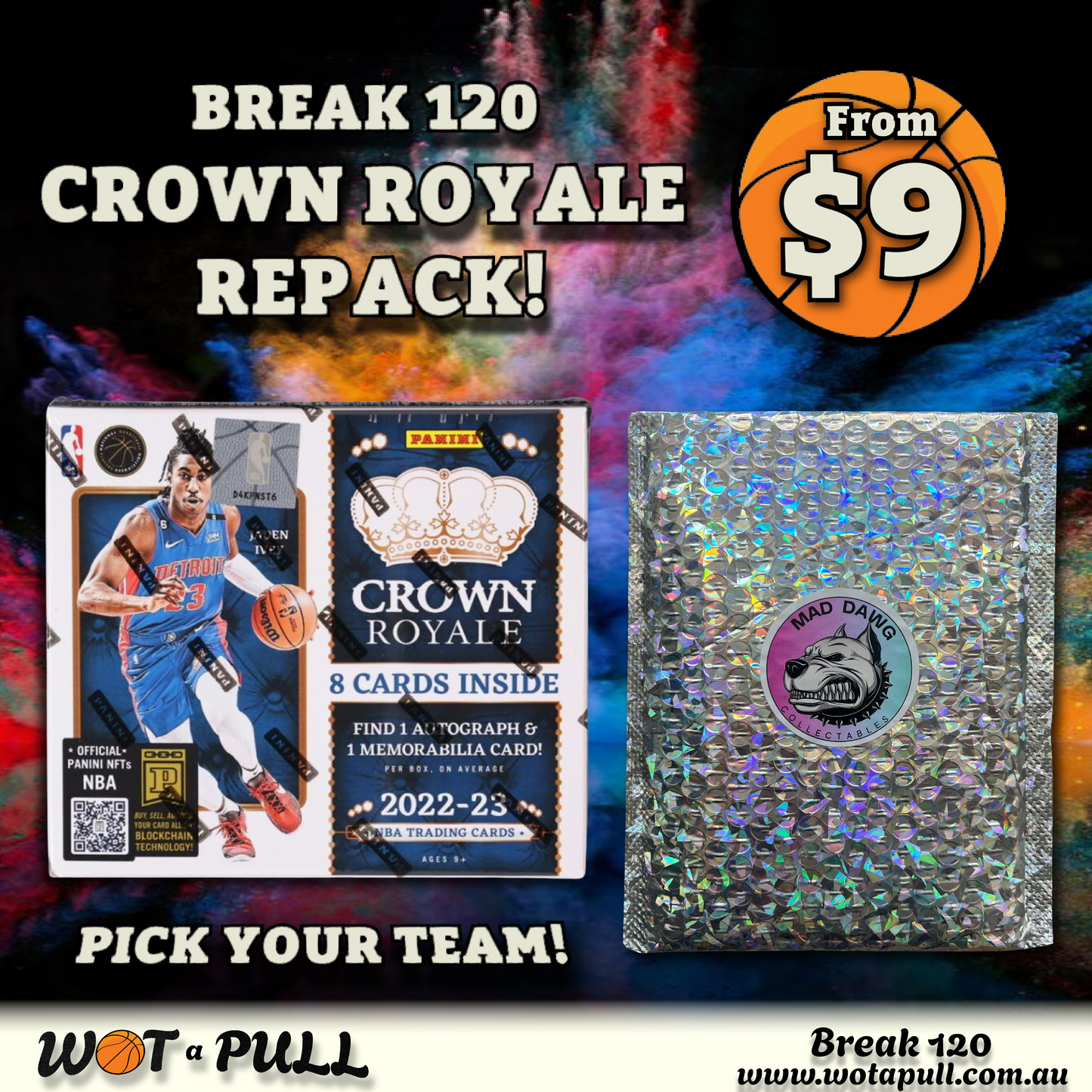 BREAK #120 CROWN ROYALE HOBBY & REPACK!! CHASING KABOOMS!