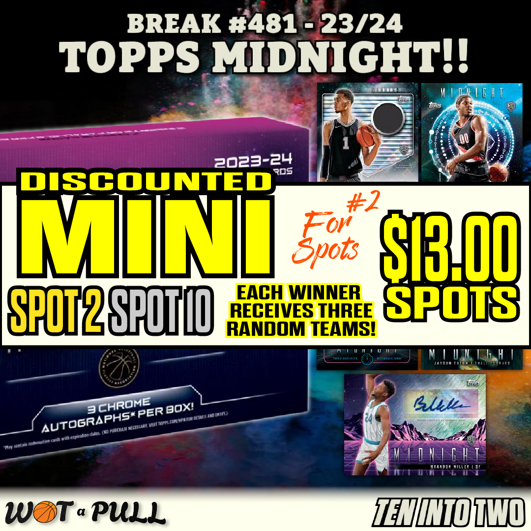 BREAK #481 - 2023-24 TOPPS MIDNIGHT HOBBY DISCOUNTED MINI FOR SPOTS! #2