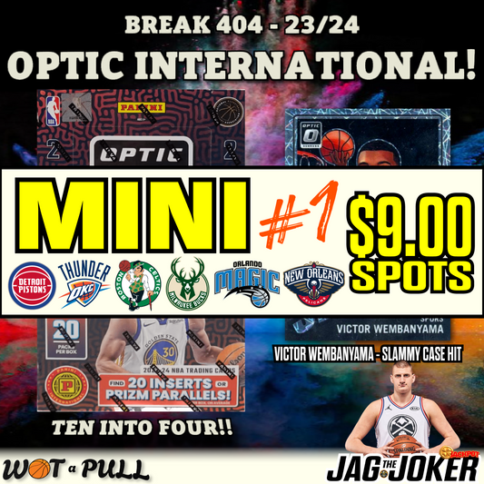 BREAK #404 - 2023-24 OPTIC INTERNATIONAL HOBBY MINI #1!