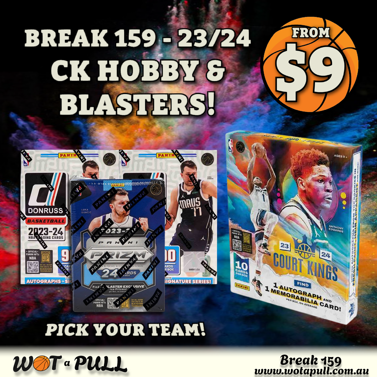 BREAK #159 2023-24 COURT KINGS HOBBY WITH PRIZM & DONRUSS BLASTERS!