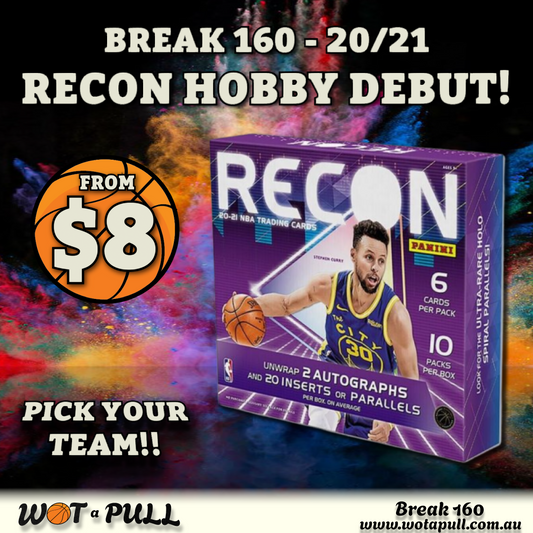 BREAK #160 2020-21 RECON HOBBY DEBUT!