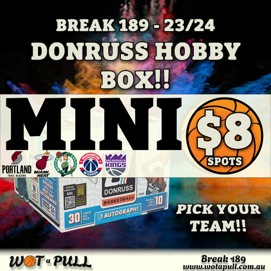 BREAK #189 2023-24 DONRUSS HOBBY! CLOSING MINI!