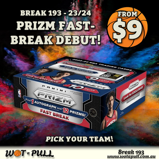 BREAK #193 2023-24 PRIZM FAST BREAK HOBBY DEBUT BOX 1!