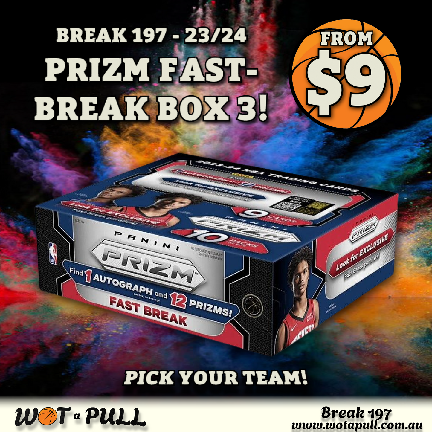 BREAK #197 2023-24 PRIZM FAST BREAK HOBBY BOX 3!