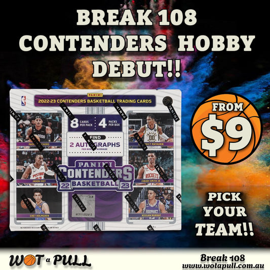 BREAK #108 2022-23 CONTENDERS HOBBY DEBUT!