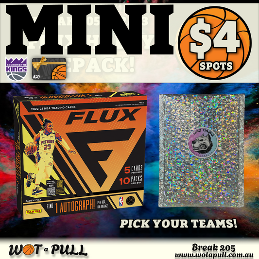 BREAK #205 2022-23 FLUX HOBBY & REPACK CLOSING MINI!