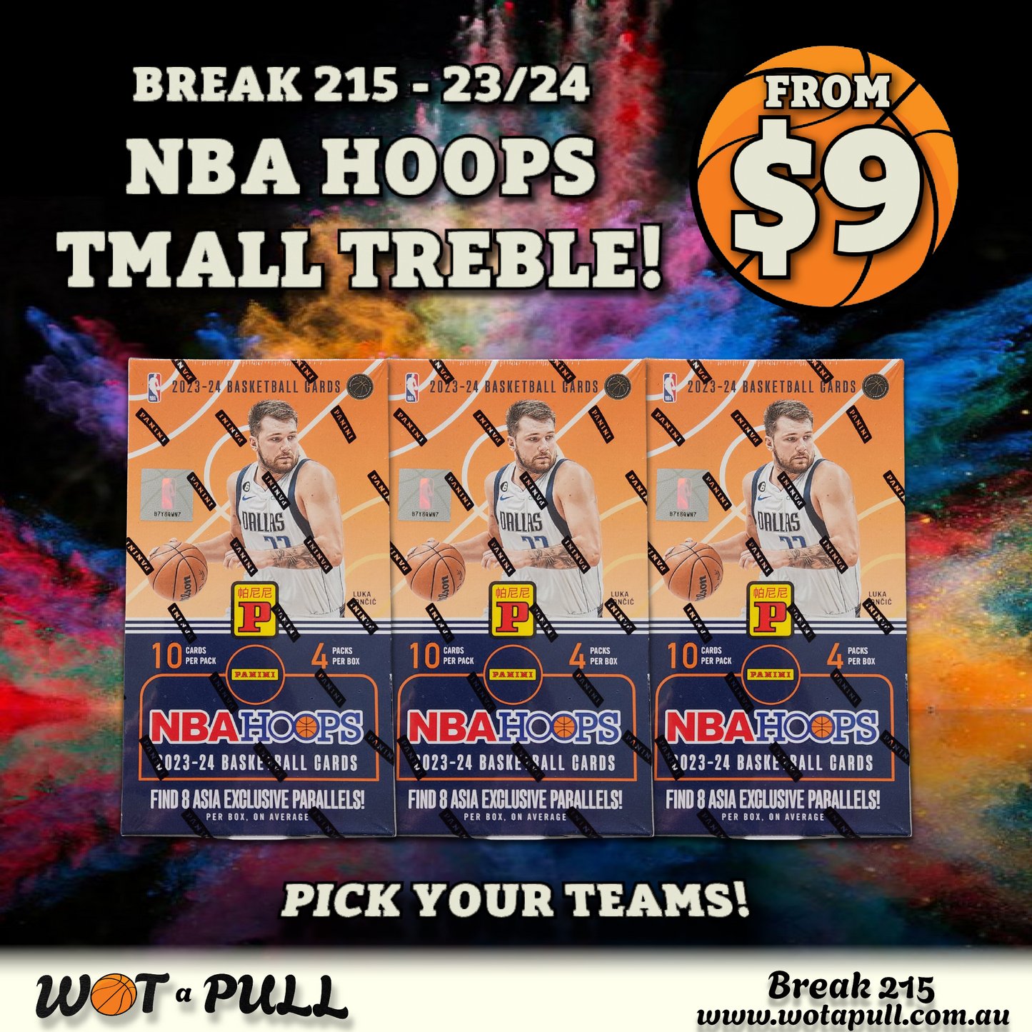 BREAK #215 2023-24 TREBLE NBA HOOPS TMALL