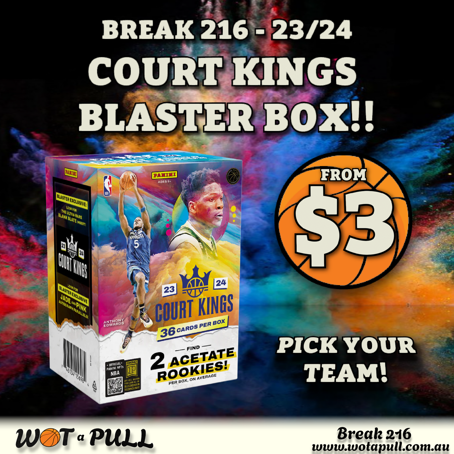 BREAK #216 2023-24 COURT KINGS BLASTER!