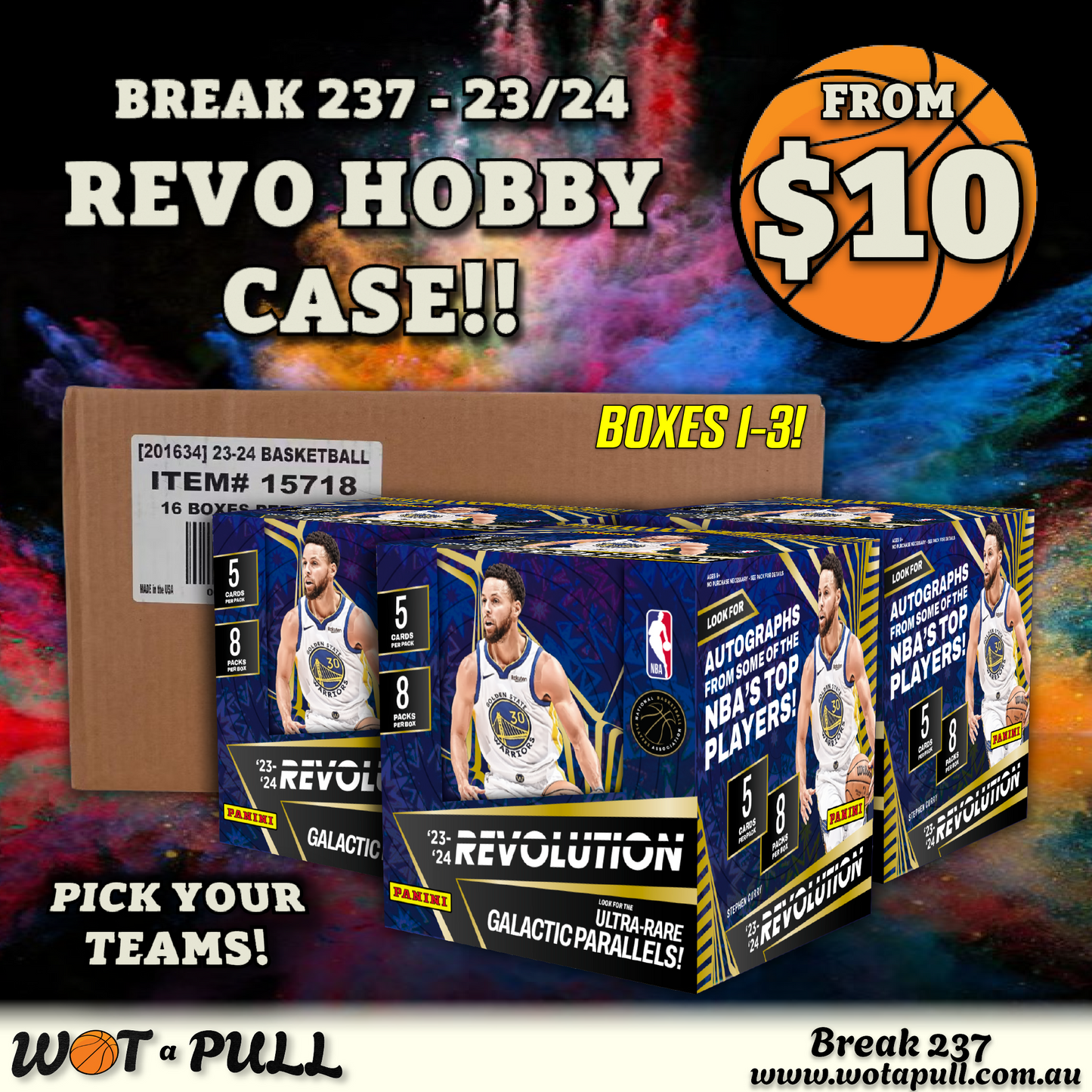 BREAK #237 2023-24 REVOLUTION HOBBY (BOXES 1-3 FROM INNER CASE)