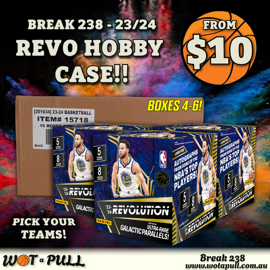 BREAK #238 2023-24 REVOLUTION HOBBY (BOXES 4-6 FROM INNER CASE)