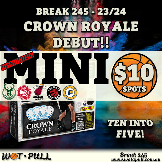 BREAK #245 2023-24 CROWN ROYALE 10 INTO 5 PYT MINI!