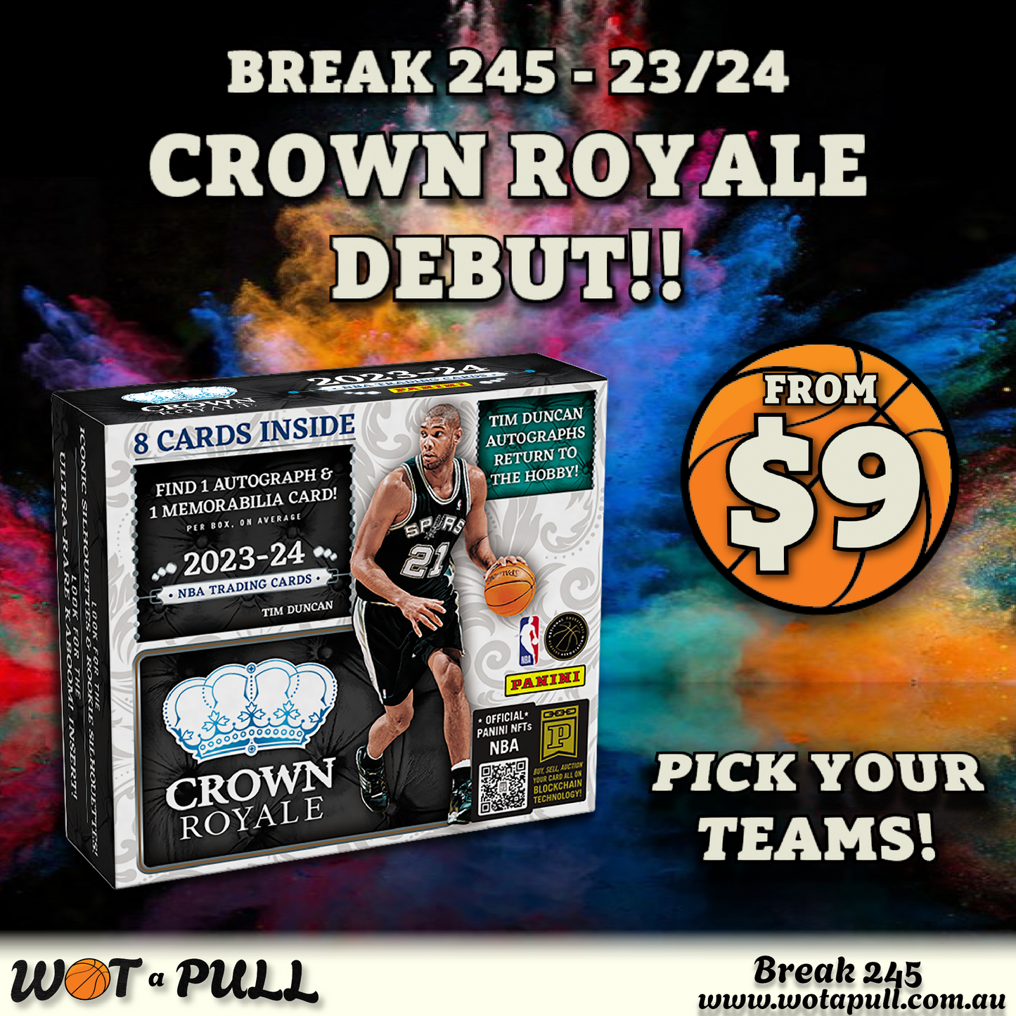 BREAK #245 2023-24 CROWN ROYALE DEBUT!