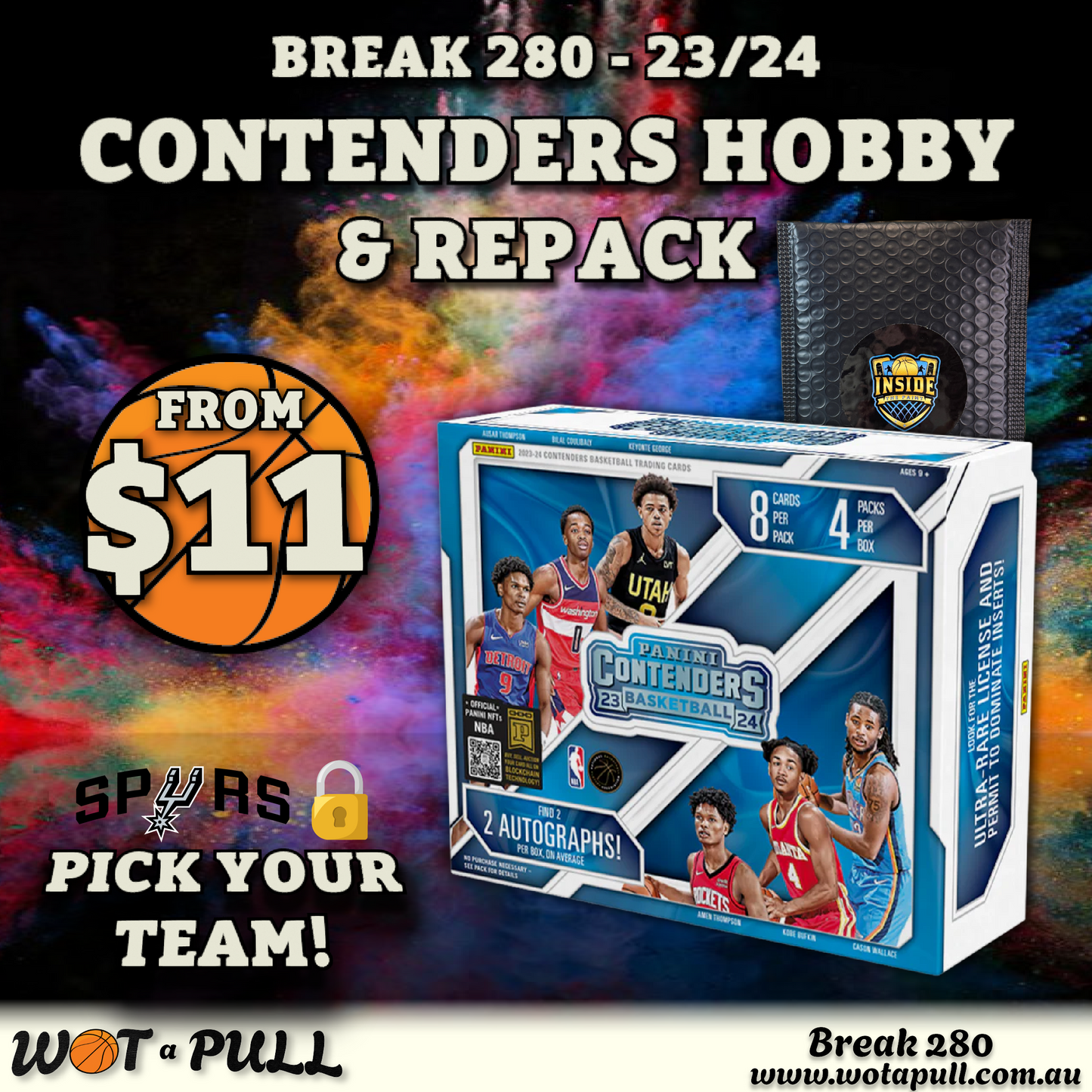 BREAK #280 2023-24 CONTENDERS HOBBY & REPACK!