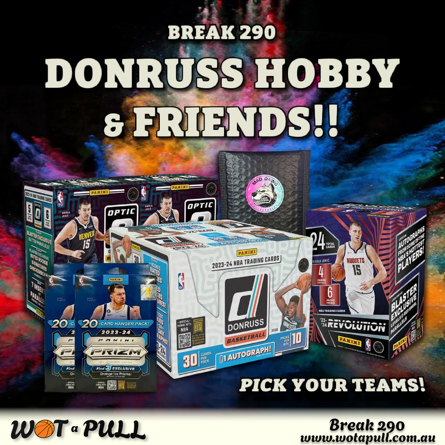 BREAK #290 2023-24 DONRUSS HOBBY & FRIENDS!