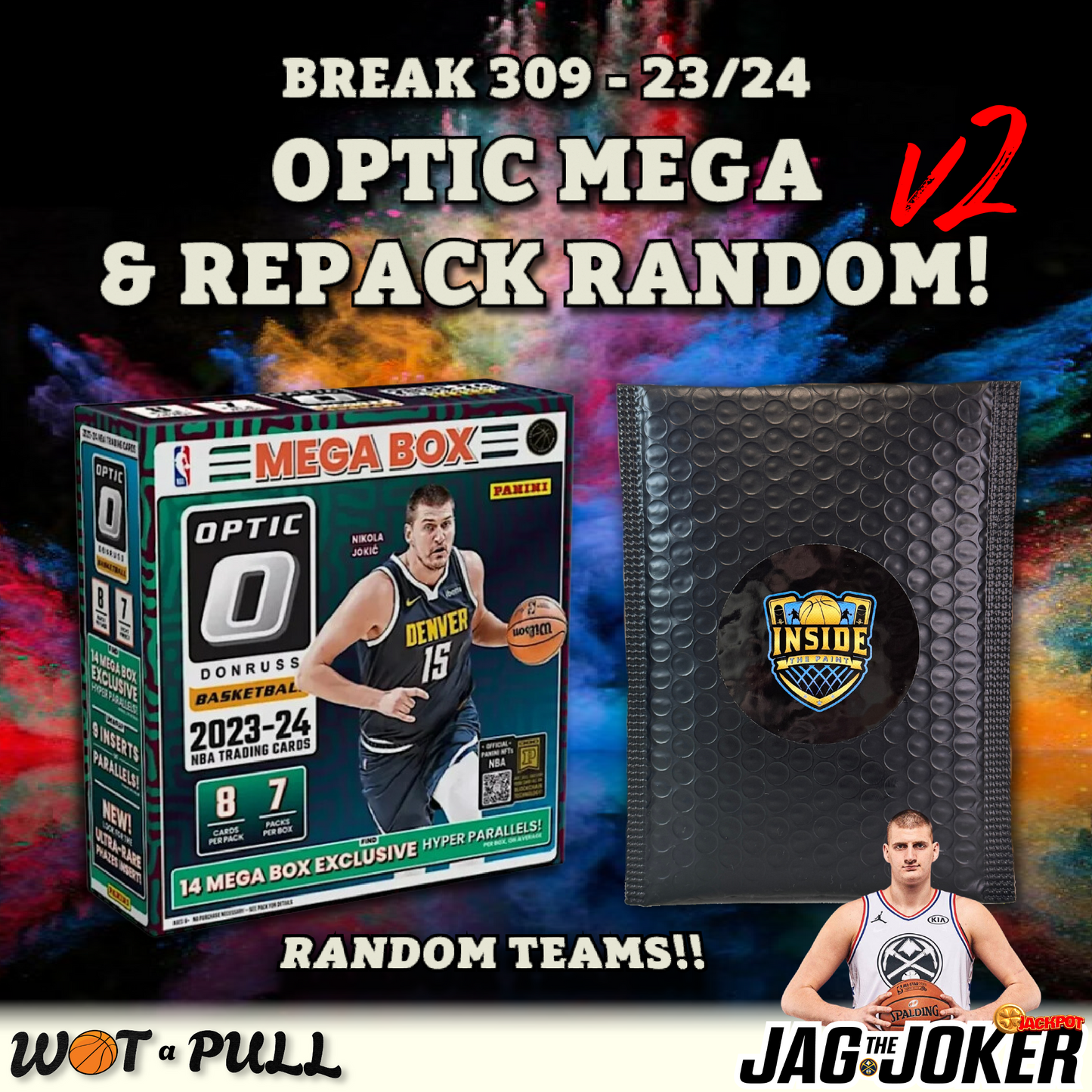 BREAK #309 - 2023-24 OPTIC MEGA & REPACK v2 - RANDOM TEAMS!