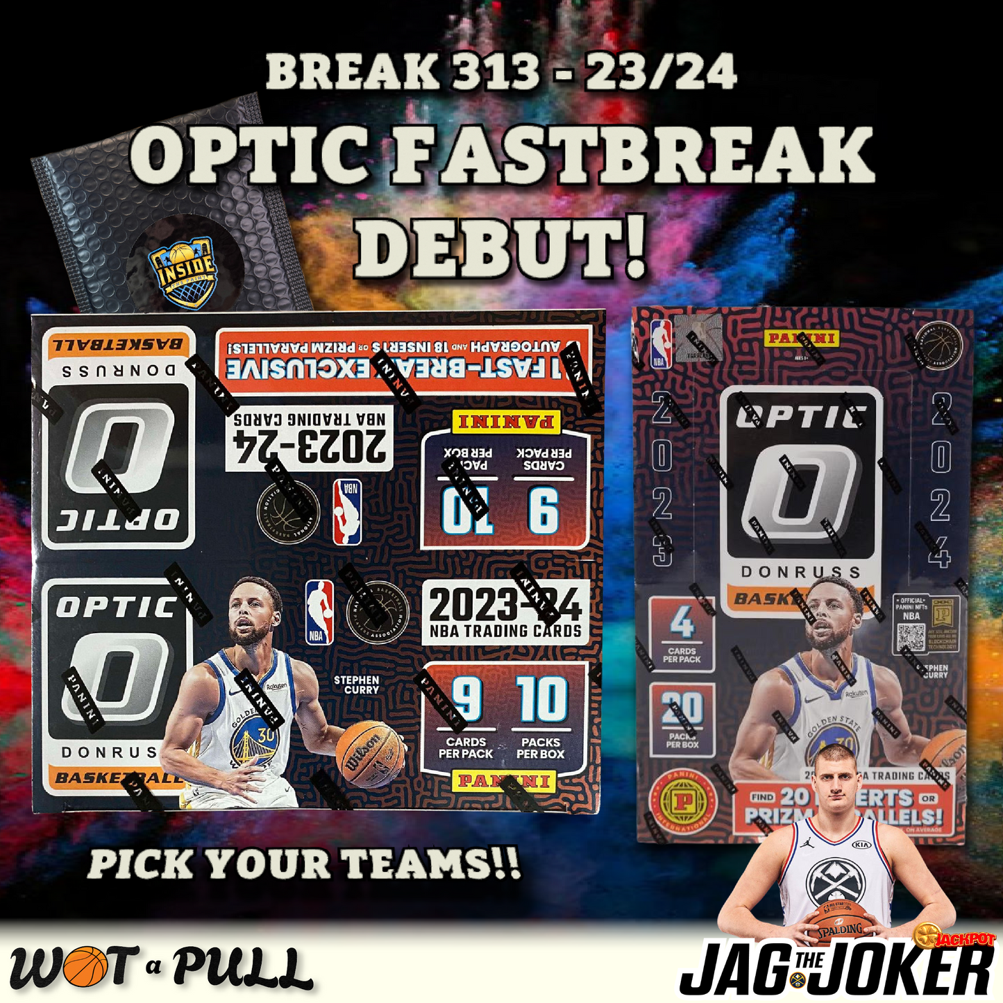 BREAK #313 - 2023-24 DONRUSS OPTIC FASTBREAK DEBUT!