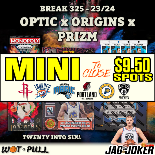 BREAK #325 - 2023-24 OPTIC x ORIGINS x PRIZM CLOSING MINI!