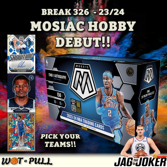 BREAK #326 - 2023-24 MOSAIC HOBBY DEBUT!