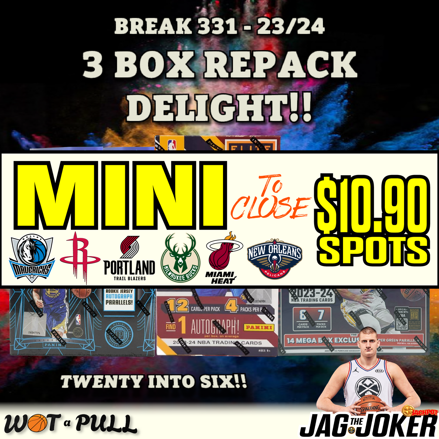 BREAK #331 - 3 BOX REPACK DELIGHT CLOSING MINI!