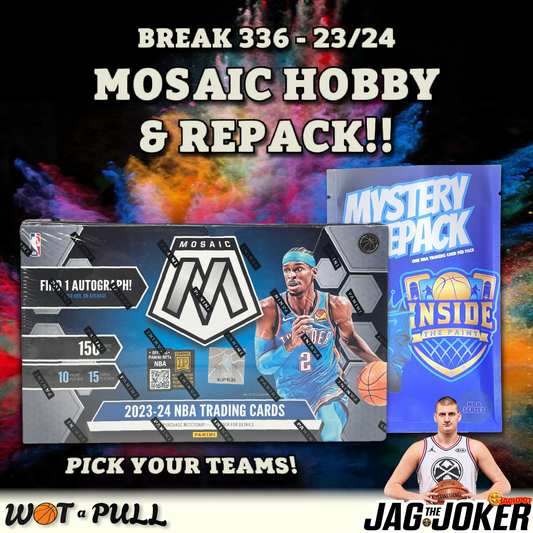 BREAK #336 - 2023-24 MOSAIC HOBBY & REPACK!