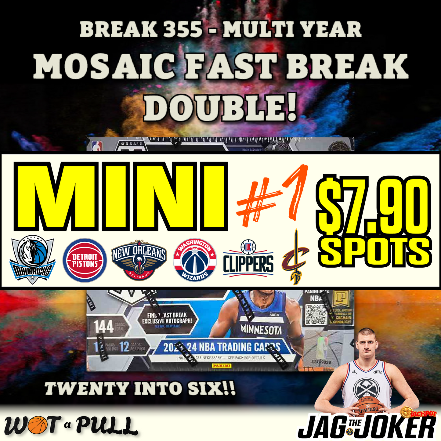 BREAK #355 - MULTI YEAR MOSAIC FASTBREAK DOUBLE MINI 1!