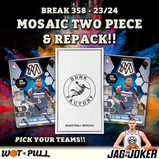 BREAK #358 - 2023-24 MOSAIC TWO PIECE & REPACK!!