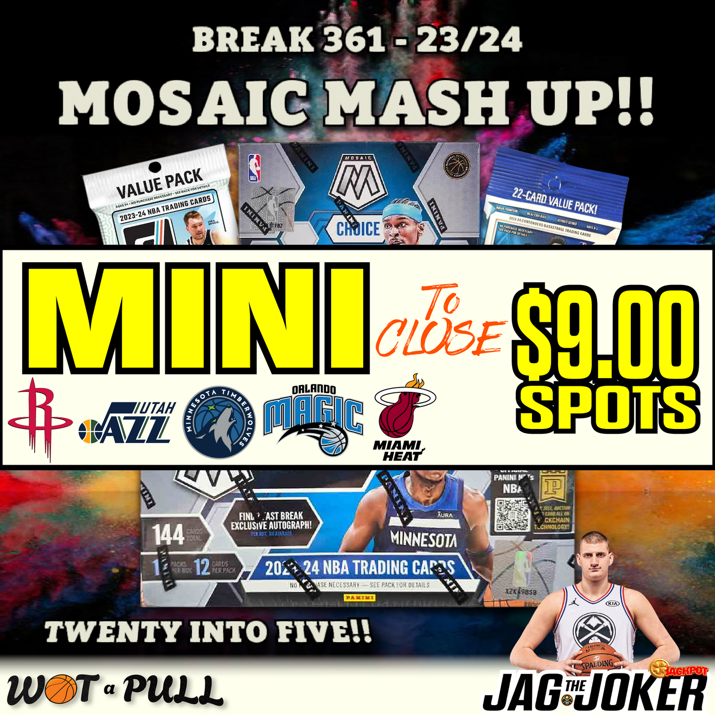 BREAK #361 - 2023-24 MOSAIC MASH UP CLOSING MINI!