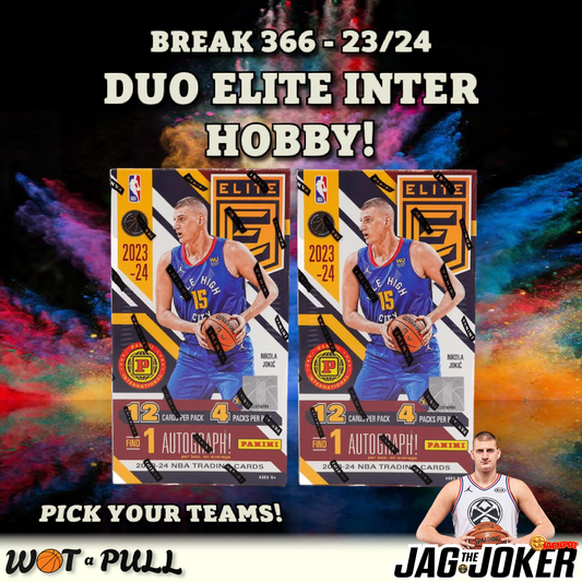 BREAK #366 - 2023-24 DUO ELITE INTERNATIONAL HOBBY!