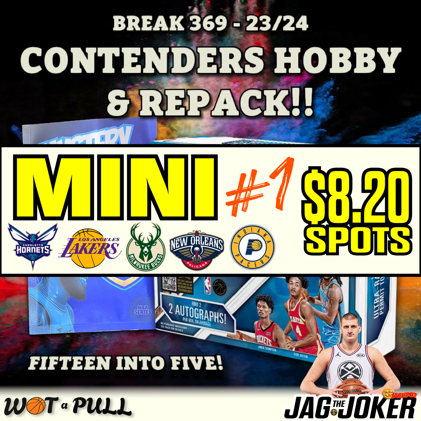 BREAK #369 - 2023-24 CONTENDERS HOBBY & REPACK MINI 1!