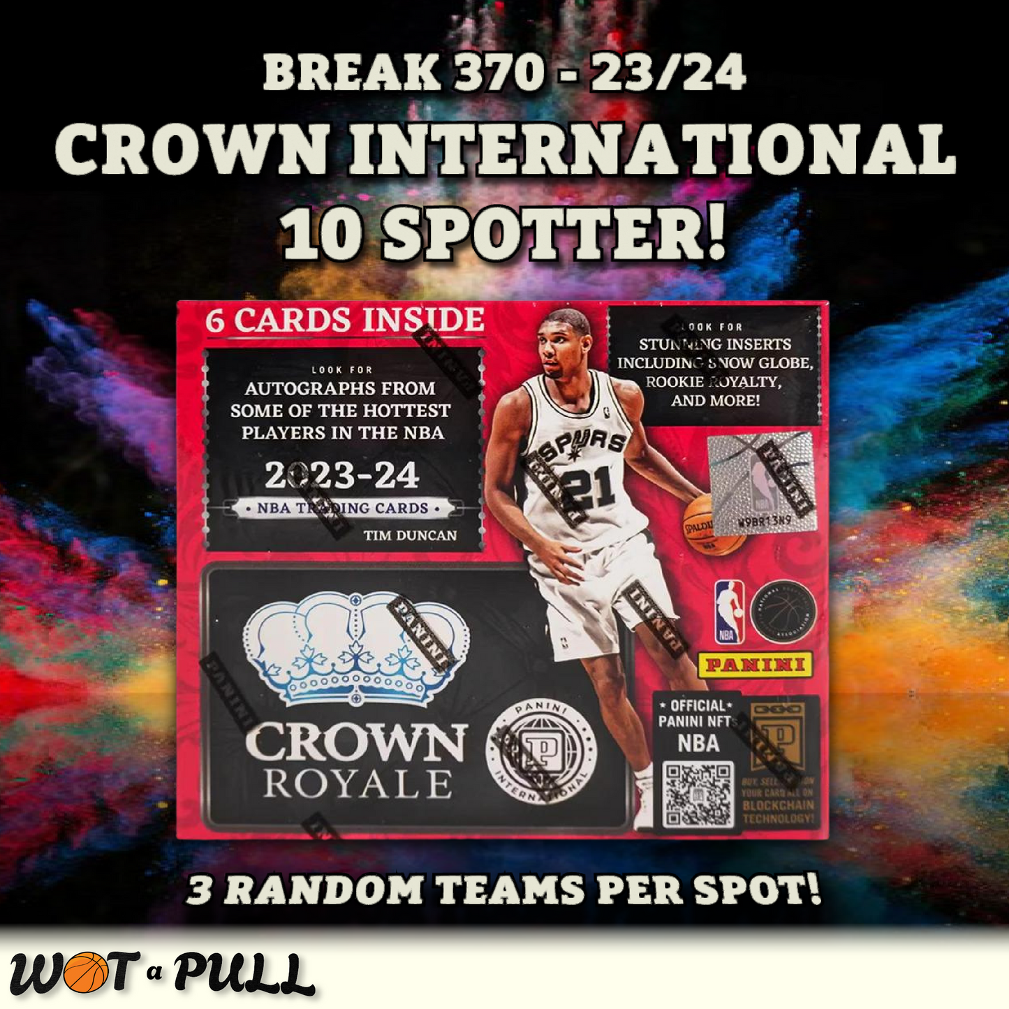 BREAK #370 - 2023-24 CROWN ROYALE INTERNATIONAL 10 SPOTTER!