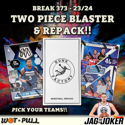 BREAK #373 - 2023-24 TWO PIECE BLASTER & REPACK!