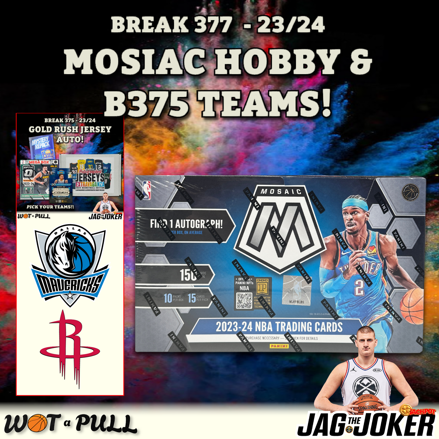 BREAK #377 - 2023-24 MOSAIC HOBBY & TEAMS IN B#375!