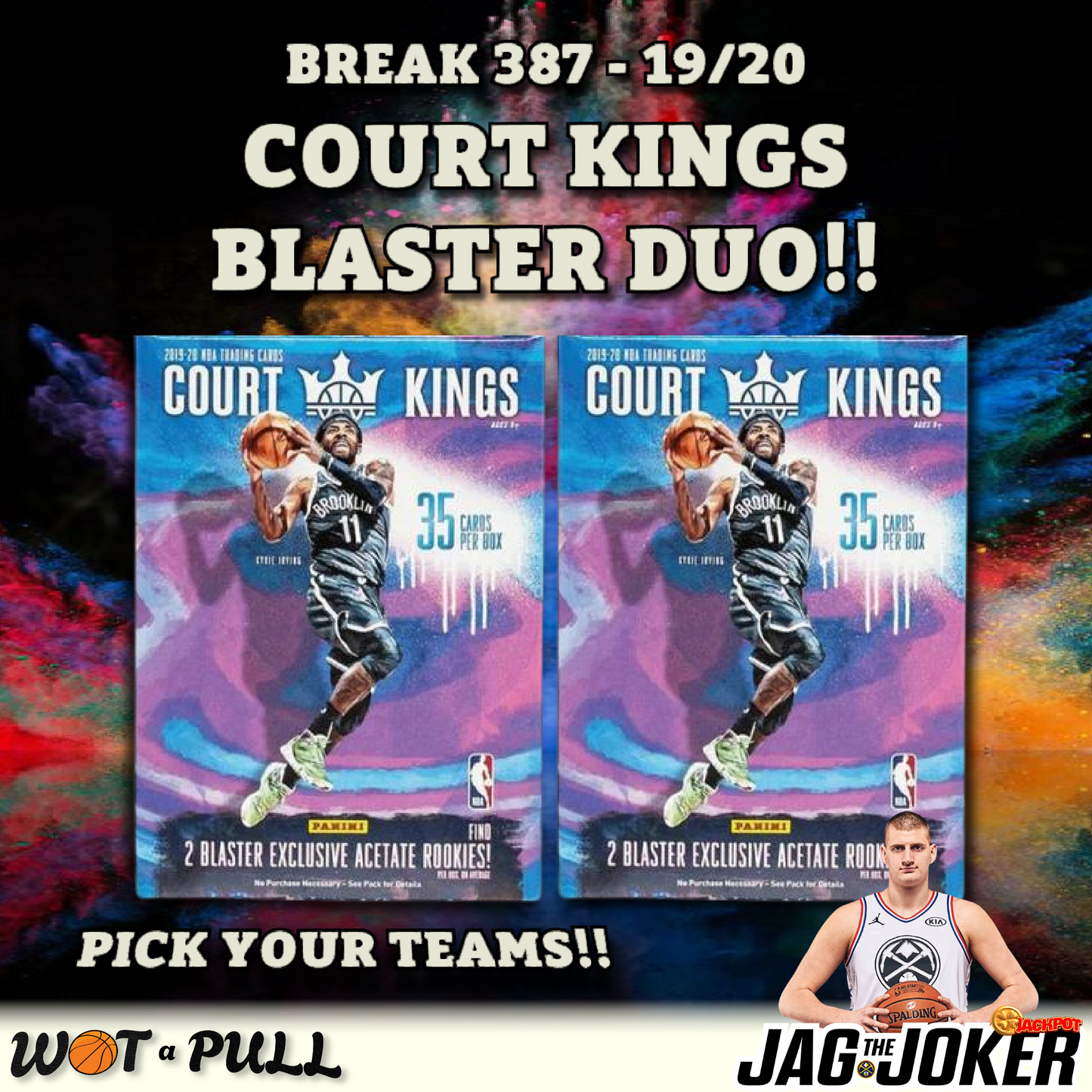 BREAK #387 - 2019-20 COURT KINGS BLASTER DUO!