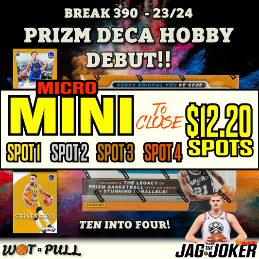 BREAK #390 - 2023-24 PRIZM DECA HOBBY DEBUT MICRO MINI!