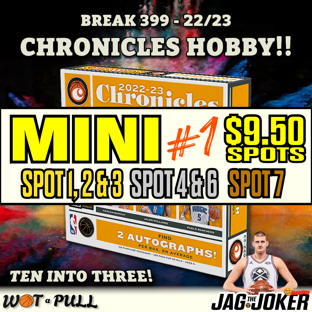 BREAK #399 - 2022-23 CHRONICLES HOBBY MINI 1!