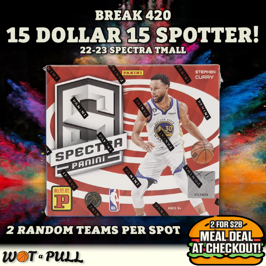 BREAK #420 - 15 DOLLAR 15 SPOTTER! 2022-23 SPECTRA TMALL