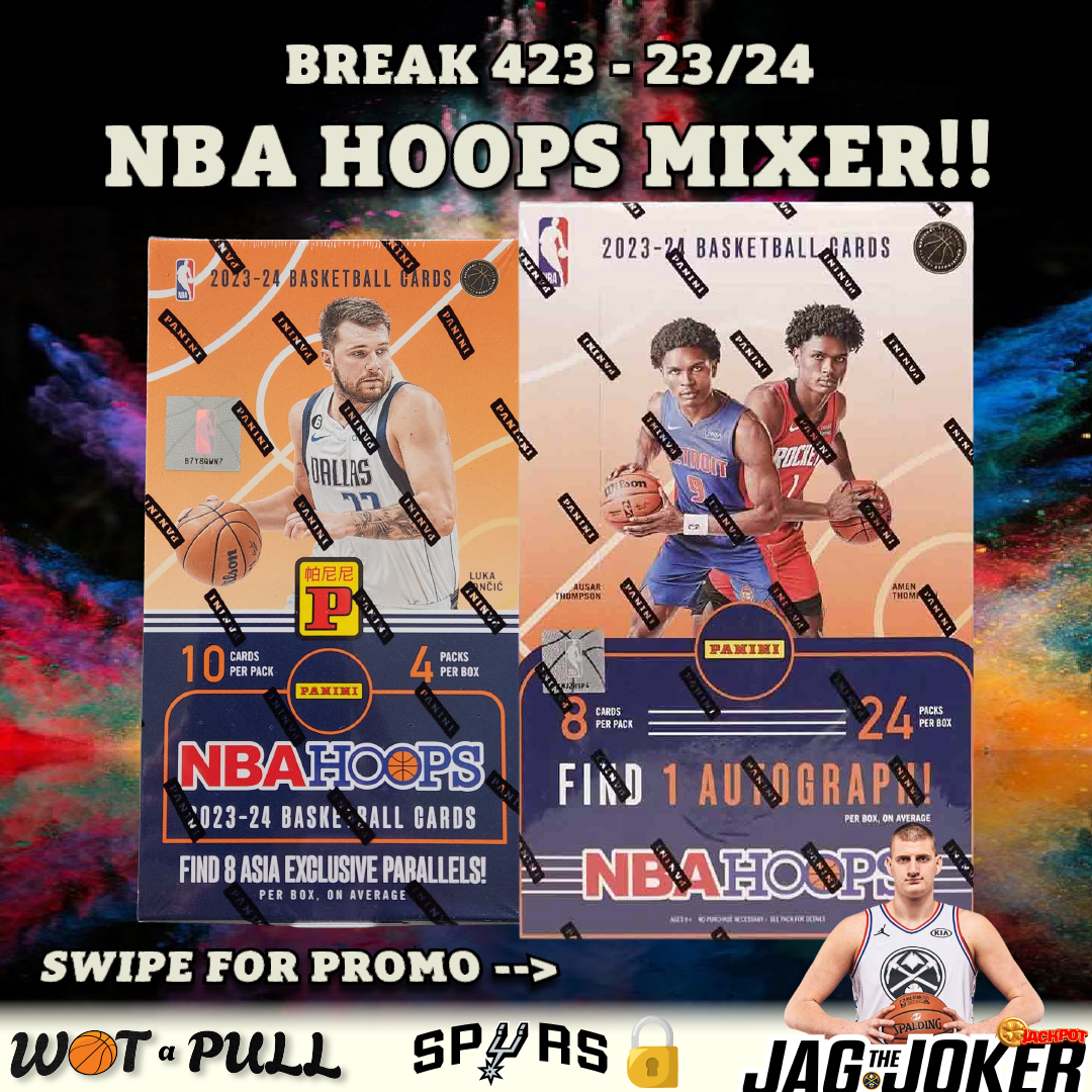 BREAK #423 - 2023-24 NBA HOOPS MIXER (LOCKED SPURS)