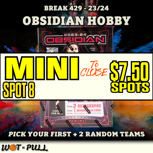 BREAK #429 - 2023-24 OBSIDIAN 10 SPOTTER MINI FOR SPOT 8