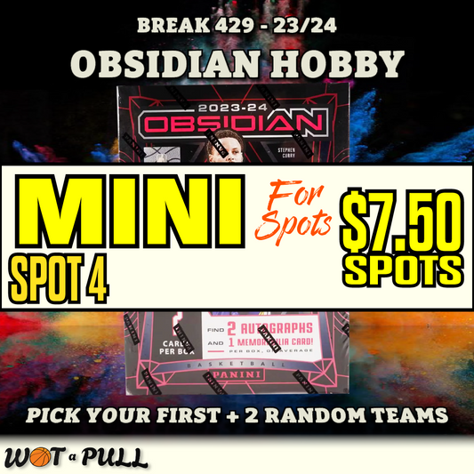 BREAK #429 - 2023-24 OBSIDIAN 10 SPOTTER MINI FOR SPOT 4!